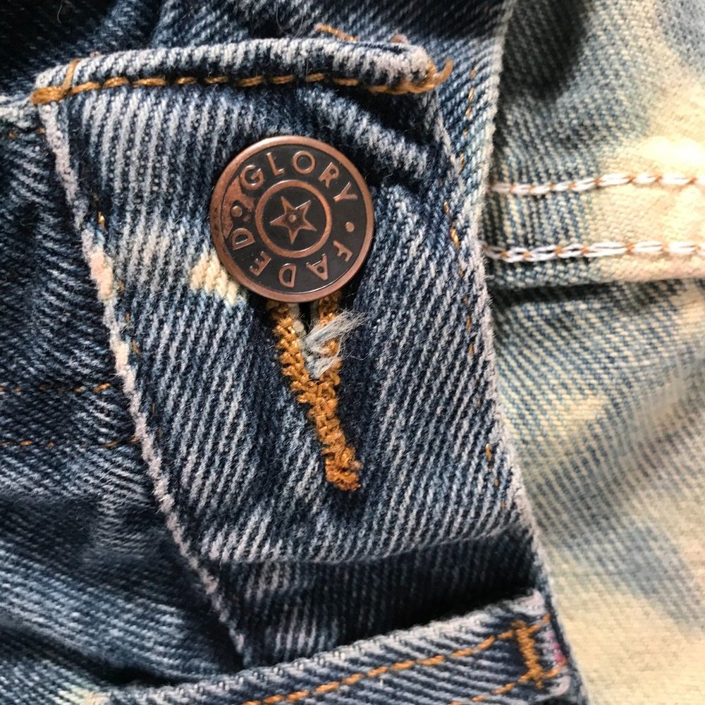 Stranger Things Hand Painted Jeans Tie Dyed 34x34 - Picture 11 of 15